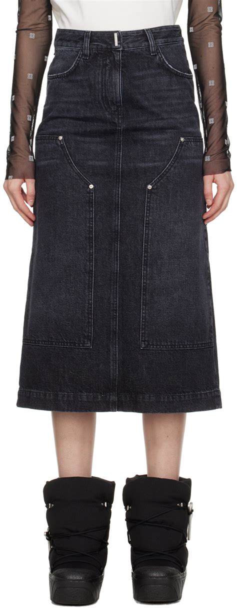 givenchy skirt panel|Givenchy skirt denim.